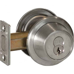 Best - Deadbolts Type: Double Cylinder Door Thickness Range: 1-3/8-2 - Top Tool & Supply