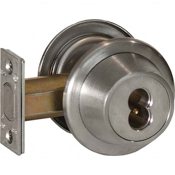 Best - Deadbolts Type: Heavy-Duty Double Cylinder Door Thickness Range: 1-3/4-2 - Top Tool & Supply