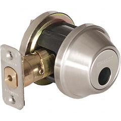 Stanley - Deadbolts Type: Single Cylinder Door Thickness Range: 1-3/8 - 1-3/4 - Top Tool & Supply