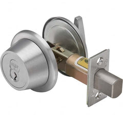 Best - Deadbolts Type: Single Cylinder Door Thickness Range: 1-3/8-2 - Top Tool & Supply