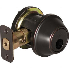 Stanley - Deadbolts Type: Single Cylinder Door Thickness Range: 1-3/8 - 1-3/4 - Top Tool & Supply