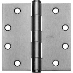 Stanley - 4" Long x 4" Wide Grade 1 Bronze Full Mortise Commercial Hinge - Top Tool & Supply