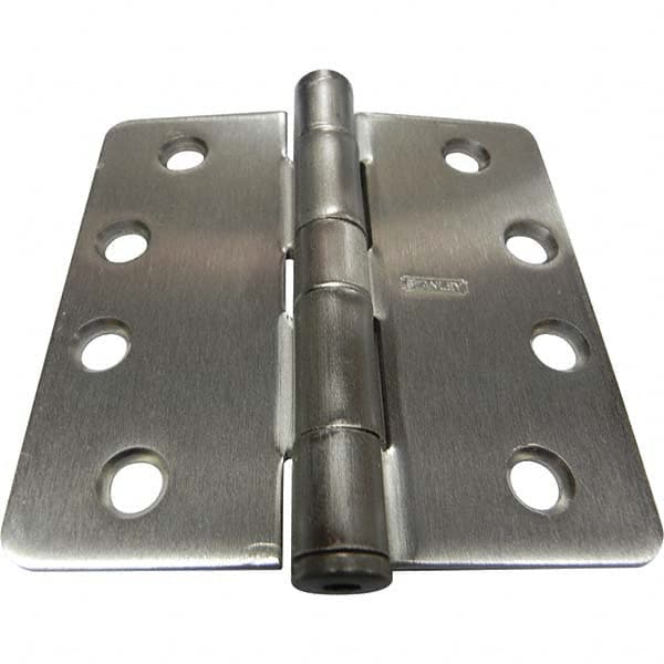 Stanley - 4" Long x 4" Wide Grade 1 Steel Full Mortise Commercial Hinge - Top Tool & Supply