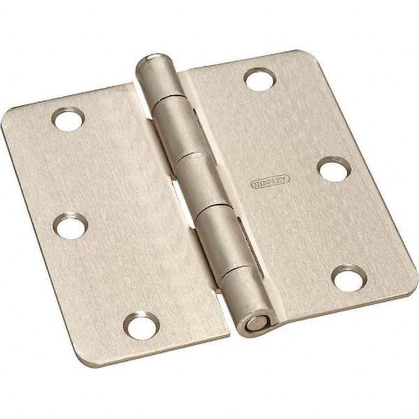 Stanley - 3-1/2" Long x 3-1/2" Wide Grade 2 Steel Full Mortise Commercial Hinge - Top Tool & Supply