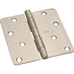 Stanley - 4" Long x 4" Wide Grade 2 Steel Full Mortise Commercial Hinge - Top Tool & Supply