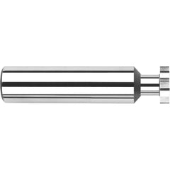 Harvey Tool - ANSI 405 (Old Std # 5) 5/8" Cut Diam, 1/8" Cut Width, 5/8" Shank, Straight-Tooth Woodruff Keyseat Cutter - Exact Industrial Supply