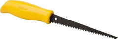 Stanley - 6-1/4" Steel Blade Drywall Saw - High Impact Polypropylene Handle, Textured, Slip Resistant Grip, 11-1/4" OAL - Top Tool & Supply