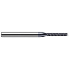 Variable Helix End Mills for Free Machining Steels - Finishers - 0.1250″ (1/8″) Cutter Diameter × 0.6250″ (5/8″) Length of Cut Carbide Square End Mill Finisher for Free Machining Steels, 5 Flutes, AlTiN Coated - Exact Industrial Supply