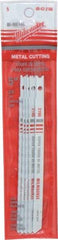 Milwaukee Tool - 5" Long, 24 Teeth per Inch, Bi-Metal Jig Saw Blade - Toothed Edge, 0.2813" Wide x 0.055" Thick, U-Shank - Top Tool & Supply