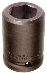 Proto - #5 Spline Drive, 2-5/8" Socket, Impact Socket - 6 Points, 4-1/2" OAL - Top Tool & Supply