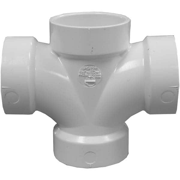 Jones Stephens - Drain, Waste & Vent Pipe Fittings Type: Double Sanitary Tee Fitting Size: 1-1/2 (Inch) - Top Tool & Supply