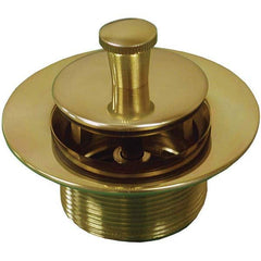 Jones Stephens - Shower Heads & Accessories Type: Bath Drain Finish/Coating: Polished Brass - Top Tool & Supply