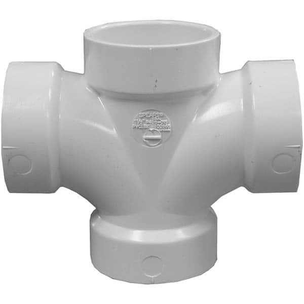 Jones Stephens - Drain, Waste & Vent Pipe Fittings Type: Double Sanitary Tee Fitting Size: 3 x 3 x 2 x 2 (Inch) - Top Tool & Supply