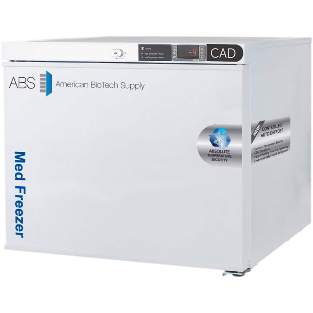 American BioTech Supply - Laboratory Refrigerators and Freezers Type: Controlled Auto Defrost Freezer Volume Capacity: 1 Cu. Ft. - Top Tool & Supply