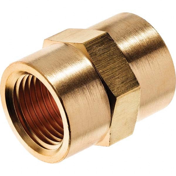 USA Sealing - 3/4" Brass Pipe Hex Coupling - Top Tool & Supply