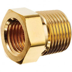 USA Sealing - 3/8 x 1/4" Brass Pipe Hex Bushing - Top Tool & Supply