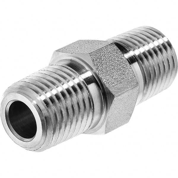 USA Sealing - 1/2" Galvanized Steel Pipe Hex Nipple - Top Tool & Supply