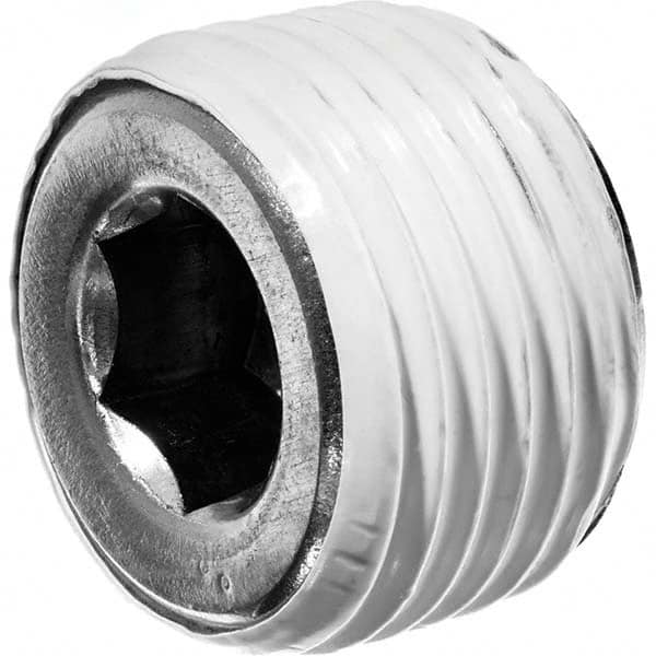 USA Sealing - 1/2" Galvanized Steel Pipe Hex Socket Plug - Top Tool & Supply