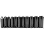 STANLEY® 1/2" Drive 11 Piece Fractional Deep Impact Socket Set – 6 Point - Top Tool & Supply