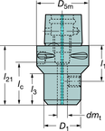 C4A3912019060 CAPTO ADAPTER - Top Tool & Supply