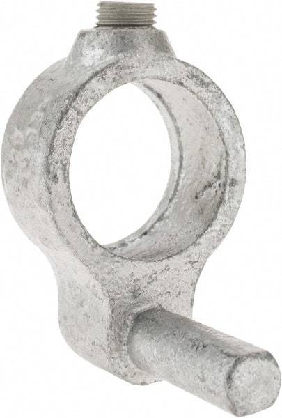 Kee - 1" Pipe, Malleable Iron Gate Hinge Fitting - Galvanized Finish - Top Tool & Supply