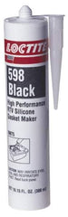 Loctite - 300ml High Performance RTV Silicone Gasket Maker - -75 to 625°F, Black, Comes in Cartridge - Top Tool & Supply