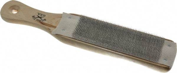 Nicholson - 10" Long Wood Abrasive File Card - Wood Handle - Top Tool & Supply