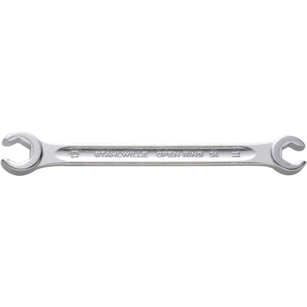 Flare Nut Wrenches; Type: Open End; Size (Inch): 12mm; 14 mm; Size (mm): 12mm; 14 mm; Head Type: Double; Offset; Opening Type: 6-Point Flare Nut; Head Offset Angle: 10; Non-sparking: No; Insulated: No; Magnetic: No; Corrosion-resistant: No; Ratcheting: No