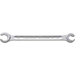 Flare Nut Wrenches; Type: Open End; Size (Inch): 17mm; 19 mm; Size (mm): 17mm; 19 mm; Head Type: Double; Offset; Opening Type: 12-Point Flare Nut; Head Offset Angle: 10; Non-sparking: No; Insulated: No; Magnetic: No; Corrosion-resistant: No; Ratcheting: N