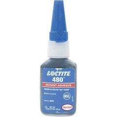 Loctite - 20gr Bottle Black Instant Adhesive - 480 PRISM 20G NON NSF LOCTIT PRISM INST ADH - Top Tool & Supply