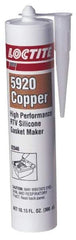 Loctite - 300ml High Performance RTV Silicone Gasket Maker - -65 to 700°F, Copper, Comes in Cartridge - Top Tool & Supply