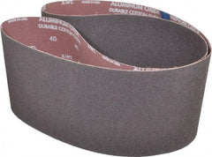 Norton - 6" Wide x 60" OAL, 40 Grit, Aluminum Oxide Abrasive Belt - Aluminum Oxide, Coarse, Coated, X Weighted Cloth Backing, Series R228 - Top Tool & Supply