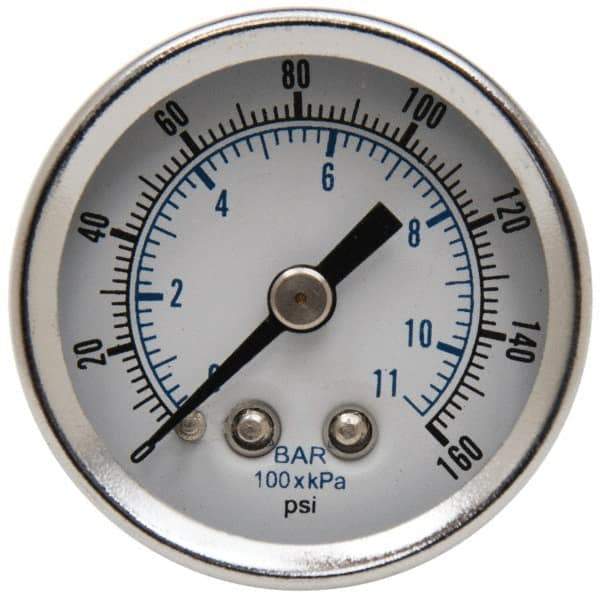 Parker - FRL Pressure Gauge - 1/8" NPT & 0-160 psi - Top Tool & Supply