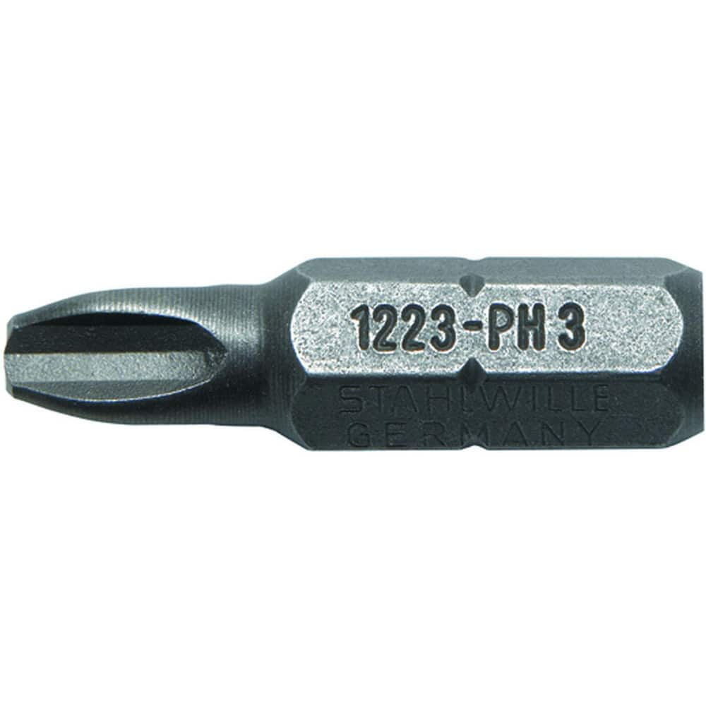 Power & Impact Screwdriver Bits & Holders; Bit Type: Phillips; Hex Size (Inch): 1/4 in; Blade Width (Decimal Inch): 0.2800; Blade Thickness (Decimal Inch): 0.2800; Drive Size: 1/4 in; Body Diameter (Inch): 1/4 in; Phillips Size: #2; Overall Length (Decima