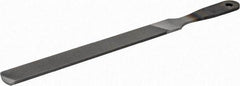 Nicholson - 8" Long, Hand American-Pattern File - Single, Double Cut, Handle - Top Tool & Supply