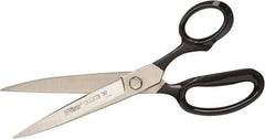 Wiss - 2-7/8" LOC, 7" OAL Nickel Plated Inlaid Scissors - Ambidextrous, Steel Straight Handle, For General Purpose Use - Top Tool & Supply