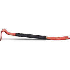 Pry Bars; Prybar Type: Flat Pry Bar with Grip; End Angle: Gooseneck; End Style: Wedge; Material: Steel; Bar Shape: Flat; Overall Length (Inch): 15; Overall Length: 15.00