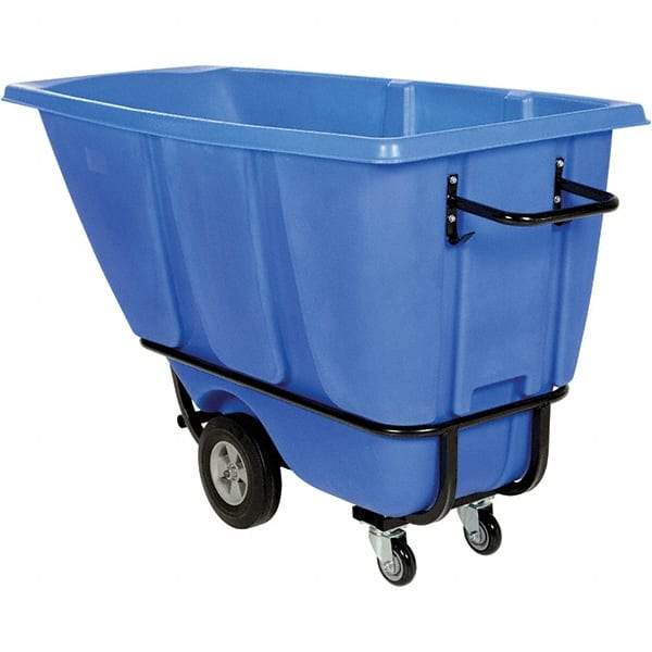 Vestil - 1,400 Lb Load Capacity, Polyethylene Tilt Truck - 28" Wide x 62" Long x 35" High - Top Tool & Supply