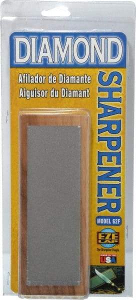 Eze Lap - 6" Long x 2" Wide Diam ond Sharpening Stone - Flat, 600 Grit, Fine Grade - Top Tool & Supply