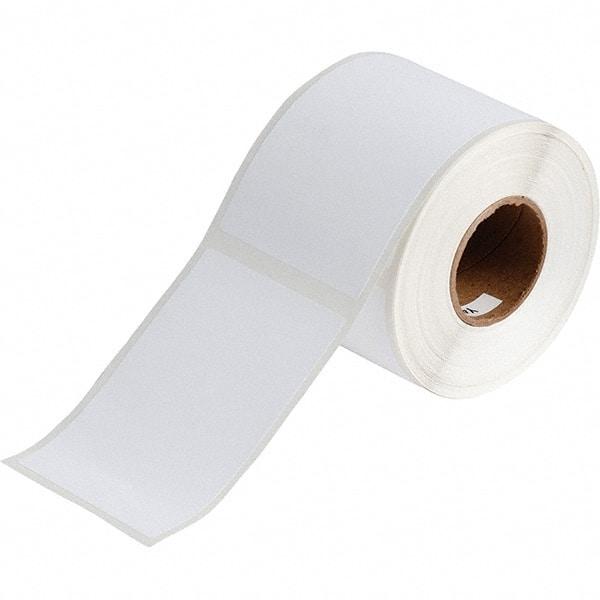 Brady - 4.33" Wide x 2-61/64" Long, White Polyester Inkjet Label - For BradyJet J2000 - Top Tool & Supply