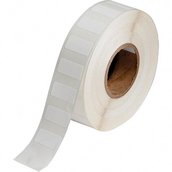 Brady - 1" Wide x 1/2" Long, White Polypropylene Inkjet Label - For BradyJet J2000 - Top Tool & Supply