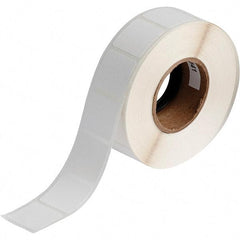 Brady - 1" Wide x 1" Long, White Polypropylene Inkjet Label - For BradyJet J2000 - Top Tool & Supply