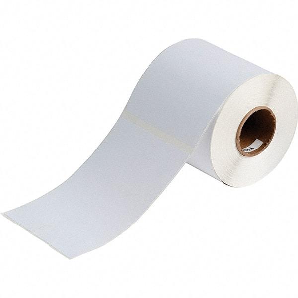 Brady - 6.1" Wide x 4-1/8" Long, White Vinyl Inkjet Label - For BradyJet J2000 - Top Tool & Supply