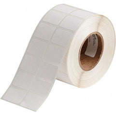 Brady - 3/4" Wide x 1" Long, White Polypropylene Inkjet Label - For BradyJet J2000 - Top Tool & Supply