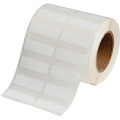 Brady - 1/2" Wide x 1-1/2" Long, White Polypropylene Inkjet Label - For BradyJet J2000 - Top Tool & Supply