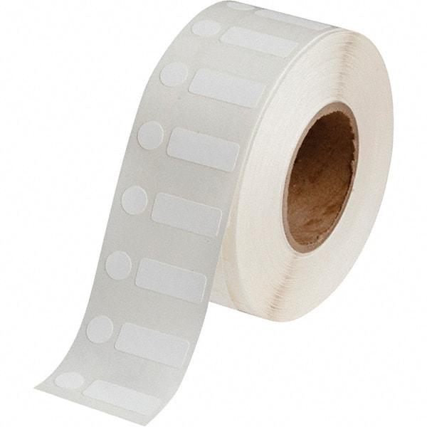 Brady - 3/8" Wide x 1" Long, White Polypropylene Inkjet Label - For BradyJet J2000 - Top Tool & Supply