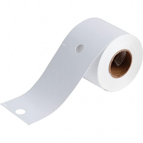 Brady - 5-3/4" Wide x 3-1/4" Long, White Polyester Inkjet Label - For BradyJet J2000 - Top Tool & Supply