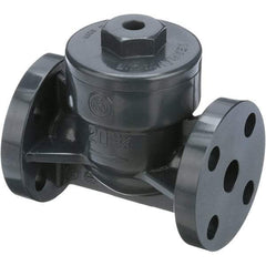 Asahi/America - 1-1/2" PVC Check Valve - Spring Check, Flanged, 150 WOG - Top Tool & Supply