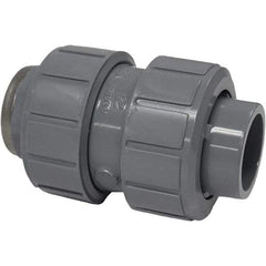 Asahi/America - 1-1/2" CPVC Check Valve - True Union Ball Check, Socket x Thread, 150 WOG - Top Tool & Supply