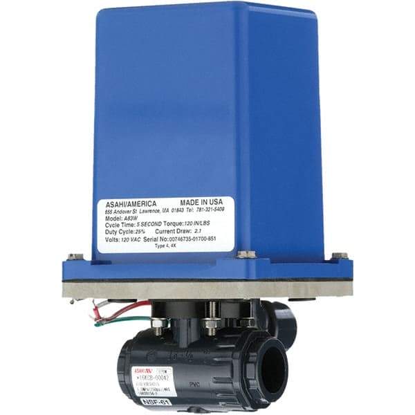 Asahi/America - Actuated Ball Valves   Actuator Type: Electric    Pipe Size: 1-1/2 (Inch) - Top Tool & Supply